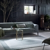 Teppich Salbeigrün Grau Kurzflor Velvet Flow Wecon Home