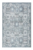Teppich Türkis Vintage Kurzflor Unikat Wecon Home