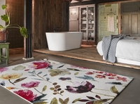 Wecon Home Kurzflor Teppich Summer Breeze weiß rot