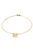By Boe Armband Square Charm - vergoldet