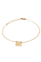 By Boe Armband Square Charm - vergoldet