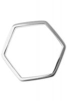 By Boe Hexagon Ring Vergoldet 54