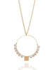 David Aubrey Lange Halskette mit Goldring