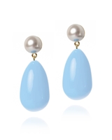 Eshvi Drop Ohrringe - Babyblau