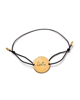 Malaika Raiss Armband Plaquette Liebe Schwarz