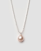 Pernille Corydon Halskette Freshwater Rosé Silber