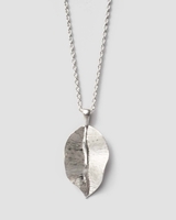 Pernille Corydon Halskette Leaf Necklace Sterling Silber 80 cm