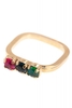 Sabrina Dehoff Ring Svarovski 3-fach Tropical Sea