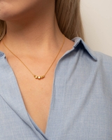 Sarah Bosman Halskette mit 5 kleinen Goldnuggets