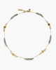 Sarah Bosman Mehrfarbige Bead Kette mit grünem Granat und Jade