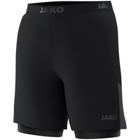 JAKO 2-in-1 Short Power (schwarz / Größe 40 / Damen)