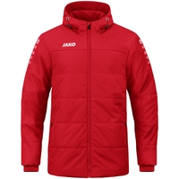 JAKO Coachjacke Team mit Kapuze (rot / Größe 164 / Kinder)
