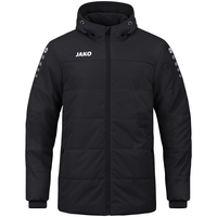 JAKO Coachjacke Team mit Kapuze (schwarz / Größe 128 / Kinder)