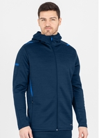 JAKO Freizeitjacke Challenge mit Kapuze (marine meliert/royal / Größe 40 / Damen)