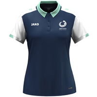 JAKO Jugend trainiert Polo Dynamic Damen (marine/weiß/minze / Größe XL / Damen Sportgrößen)