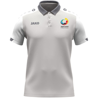JAKO Jugend trainiert Polo Dynamic (hellgrau/weiß/grau / Größe 140 / Kinder)