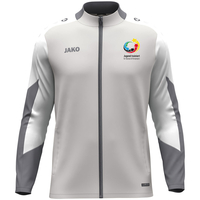 JAKO Jugend trainiert Polyesterjacke Dynamic (hellgrau/weiß/grau / Größe 164 / Kinder)