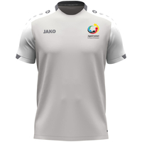 JAKO Jugend trainiert T-Shirt Dynamic (hellgrau/weiß/grau / Größe S / Unisex)