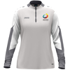 JAKO "Jugend trainiert" Ziptop Dynamic Damen (hellgrau/weiß/grau / Größe XL / Damen Sportgrößen)