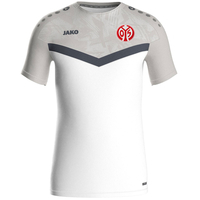 JAKO Mainz 05 Warm-Up T-Shirt (weiß/soft grey/anthra light / Größe L / Unisex)