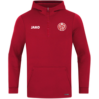 JAKO Mainz 05 Zip Hoodie Pro Casual (chili rot / Größe L / Unisex)