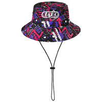 JAKO Malle Fischerhut Tropicana (weiß/pink/lila/schwarz / Größe One Size / Sonstige Allgemein)