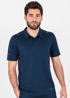 JAKO Polo Challenge (marine meliert/maroon / Größe XXL / Unisex)