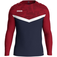 JAKO Sweat Iconic (marine/chili rot / Größe 128 / Kinder)