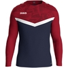JAKO Sweat Iconic (marine/chili rot / Größe L / Unisex)