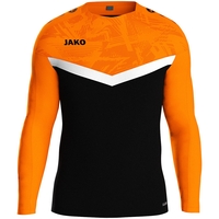 JAKO Sweat Iconic (schwarz/neonorange / Größe 116 / Kinder)