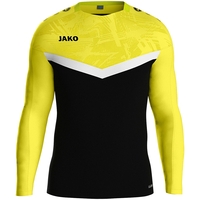 JAKO Sweat Iconic (schwarz/soft yellow / Größe 140 / Kinder)