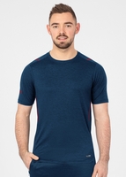 JAKO T-Shirt Challenge (marine meliert/maroon / Größe L / Unisex)