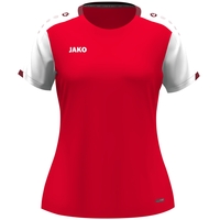 JAKO T-Shirt Dynamic Damen (rot/weiß/dunkelrot / Größe L (42/44) / Damen Sportgrößen)