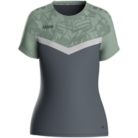 JAKO T-Shirt Iconic (anthra light/mintgrün/soft gre / Größe 38 / Damen)