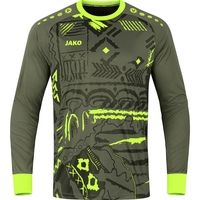 JAKO TW-Trikot Tropicana (khaki/neongrün / Größe 128 / Kinder)
