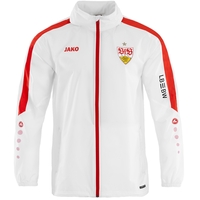 JAKO VfB Stuttgart Allwetterjacke Power (weiß/rot / Größe 140 / Kinder)