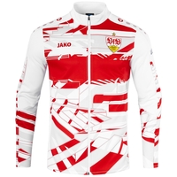 JAKO VfB Stuttgart Einlaufjacke (weiß/rot / Größe L / Unisex)