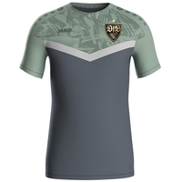 JAKO VfB Stuttgart T-Shirt Iconic International (anthra light/mintgrün/soft gre / Größe 164 / Kinder)