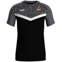 JAKO VfB Stuttgart T-Shirt Iconic International (schwarz/anthrazit / Größe 42 / Damen)