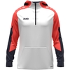 JAKO Zip Hoodie Dynamic (weiß/coral/marine / Größe 164 / Kinder)
