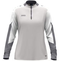 JAKO Ziptop Dynamic Damen (hellgrau/weiß/grau / Größe S (34/36) / Damen Sportgrößen)