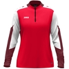 JAKO Ziptop Dynamic Damen (rot/weiß/dunkelrot / Größe M (38/40) / Damen Sportgrößen)
