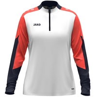 JAKO Ziptop Dynamic Damen (weiß/coral/marine / Größe L (42/44) / Damen Sportgrößen)