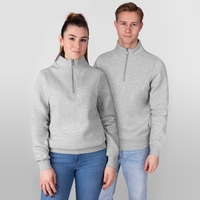 JAKO Ziptop Organic (hellgrau meliert / Größe XL / Unisex)