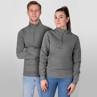 JAKO Ziptop Organic (steingrau / Größe L / Unisex)