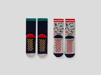 Benetton,  2er-pack Rutschfeste Socken,  taglia 5,  Bunt,  Kinder