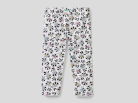 Benetton,  3/4-leggings Aus Stretchiger Baumwolle,  taglia EL,  Weiss,  Kinder