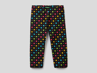 Benetton,  3/4-leggings Aus Stretchiger Baumwolle,  taglia S,  Schwarz,  Kinder