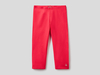 Benetton,  3/4-leggings Aus Stretchiger Baumwolle,  taglia XL,  Erdbeerrot,  Kinder