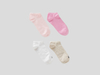 Benetton,  4er-pack Kurze Socken,  taglia 1,  Bunt,  Kinder